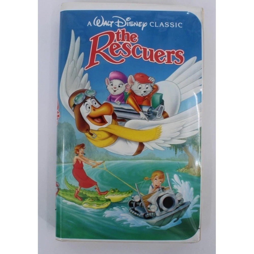 Disney The Rescuers VHS Tape Walt Disney Classic Animated Family Kids Movie